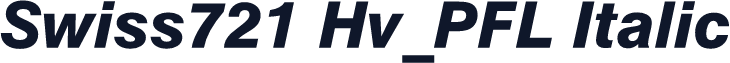 Swiss721 Hv_PFL Italic