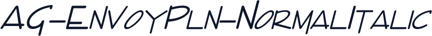 AG-EnvoyPln-NormalItalic