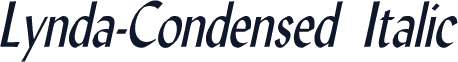 Lynda-Condensed Italic