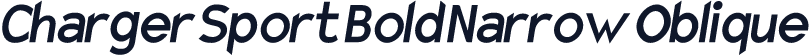 Charger Sport Bold Narrow Oblique
