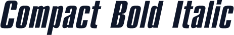 Compact Bold Italic