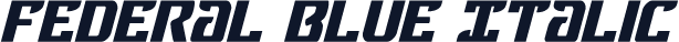 Federal Blue Italic
