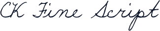 CK Fine Script