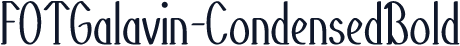 FOTGalavin-CondensedBold