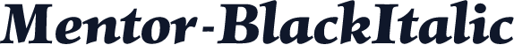 Mentor-BlackItalic