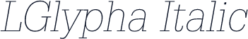 LGlypha Italic