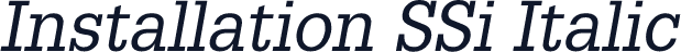 Installation SSi Italic