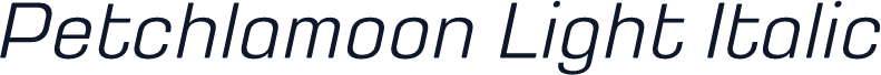Petchlamoon Light Italic