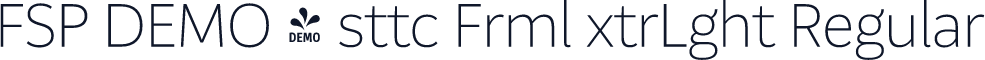 FSP DEMO - sttc Frml xtrLght Regular