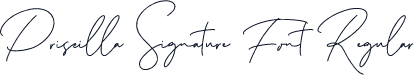 Priscilla Signature Font Regular