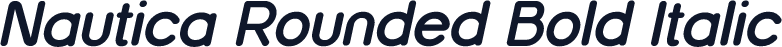 Nautica Rounded Bold Italic