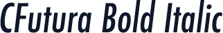 CFutura Bold Italic
