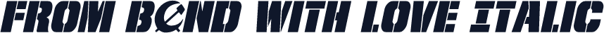 From BOND With Love Italic
