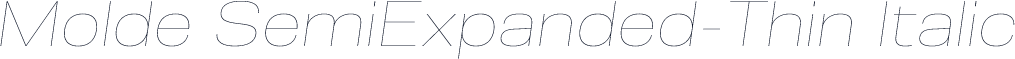 Molde SemiExpanded-Thin Italic