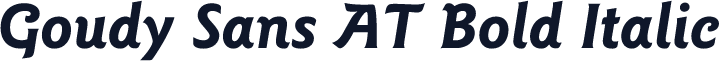 Goudy Sans AT Bold Italic