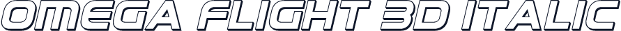 Omega Flight 3D Italic