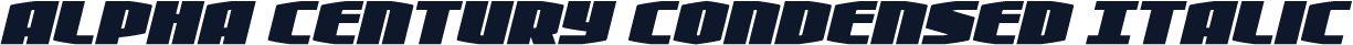 Alpha Century Condensed Italic