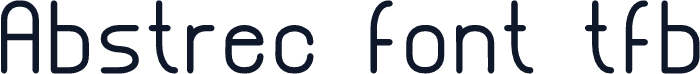 Abstrec font tfb