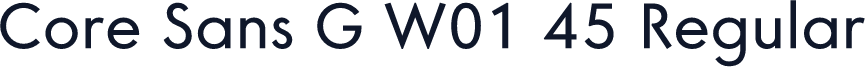 Core Sans G W01 45 Regular
