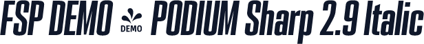 FSP DEMO - PODIUM Sharp 2.9 Italic