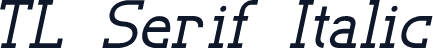 TL Serif Italic