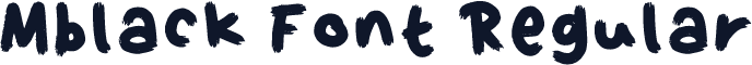 Mblack Font Regular