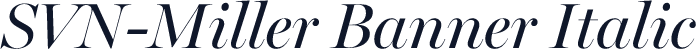 SVN-Miller Banner Italic