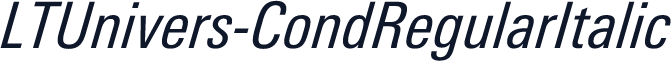 LTUnivers-CondRegularItalic