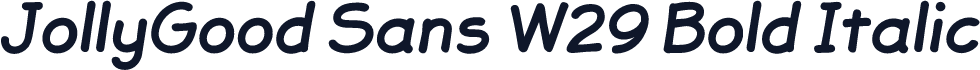 JollyGood Sans W29 Bold Italic