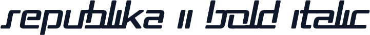 Republika II Bold Italic