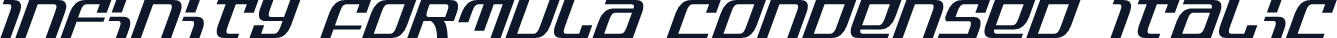 Infinity Formula Condensed Italic