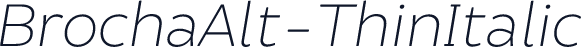 BrochaAlt-ThinItalic