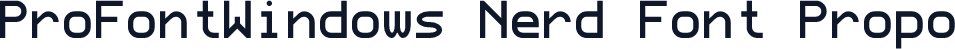 ProFontWindows Nerd Font Propo
