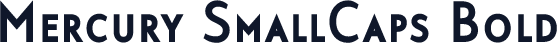 Mercury SmallCaps Bold