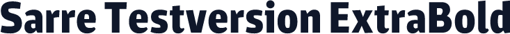 Sarre Testversion ExtraBold
