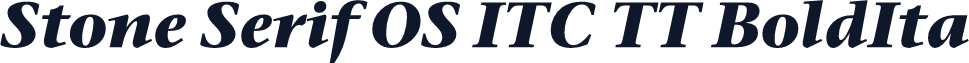 Stone Serif OS ITC TT BoldIta