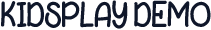 KIDSPLAY DEMO