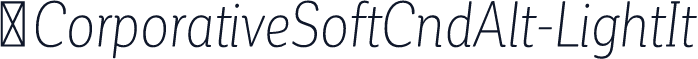 ☞CorporativeSoftCndAlt-LightIt