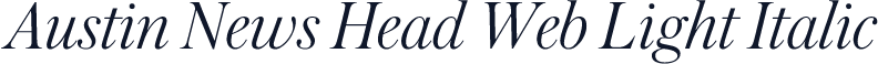 Austin News Head Web Light Italic