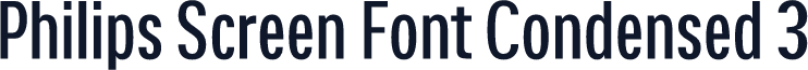 Philips Screen Font Condensed 3