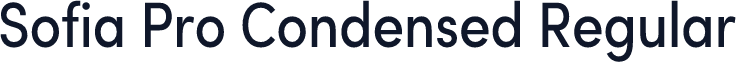 Sofia Pro Condensed Regular