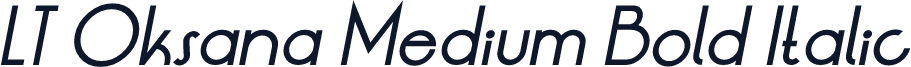 LT Oksana Medium Bold Italic