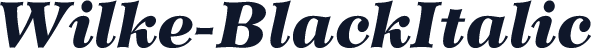 Wilke-BlackItalic