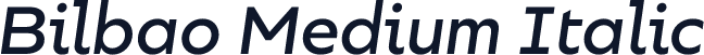 Bilbao Medium Italic