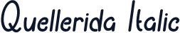 Quellerida Italic