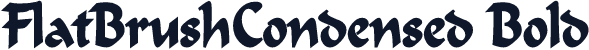 FlatBrushCondensed Bold