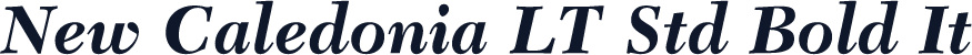 New Caledonia LT Std Bold It