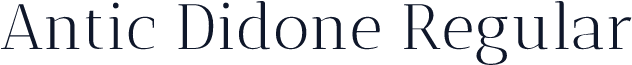 Antic Didone Regular