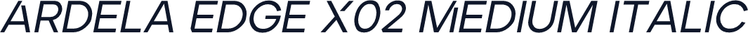Ardela Edge X02 Medium Italic