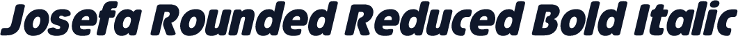 Josefa Rounded Reduced Bold Italic